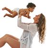 green sprouts Eco Pull-Up Reusable Absorbant Swim Diaper - White - 4T