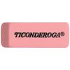 Ticonderoga Wedge Erasers, Pink, 3 Count