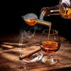 Westmark 60 ml Food Scoop for Spirits, Vinegar or Oil, Airtight, Glass/Plastic/Wood, Gourmet, Transparent/Brown, 99053380