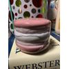 Macaron Canister Lidded Storage 💕 Pink 🌸 White Macaroon Jewelry Mints New