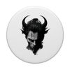 Devil with Horns Demons in Black and White PopSockets Swappable PopGrip