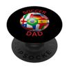Fußballflagge "Dad Soccer Ball" PopSockets mit austauschbarem PopGrip