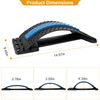 Back Stretching Device Back Massager for Chair Car Multi-Level Lumbar Stretcher