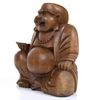 Purity Style Large Laughing Wooden Buddha