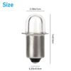 2Pcs P13.5S LED Bulbs 18V For Ryobi Flashlight Cordless Replacement Xenon Bulb