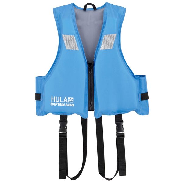 CAPTAIN STAG Floating Vest with Reflective Tape for Kids 4-10 Years Old Blue HULA US-3011