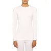 Cuddl Duds ClimateRight Women's Stretch Microfiber Long Sleeve Crew Top(White, Medium)