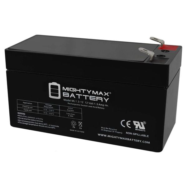 Mighty Max Battery 12V 1.3Ah Replacement Battery for Bright Way Group BW1213