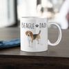 McMug - Beagle Dad - Father Mug and Coaster Set, Ceramic, 11fl.oz.