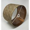 Leopard Animal Print Brushed Copper Drum Lampshade