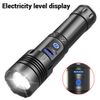 50000000 Lumens Super Bright LED Tactical Flashlight Rechargeable LED WorkLights