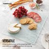 Farberware Large Glass Cutting Board, Dishwasher-Safe Kitchen Board with Non-Slip Feet, Scratch Resistant, Heat Resistant, Shatter Resistant, 12 x 14 Inches, Clear