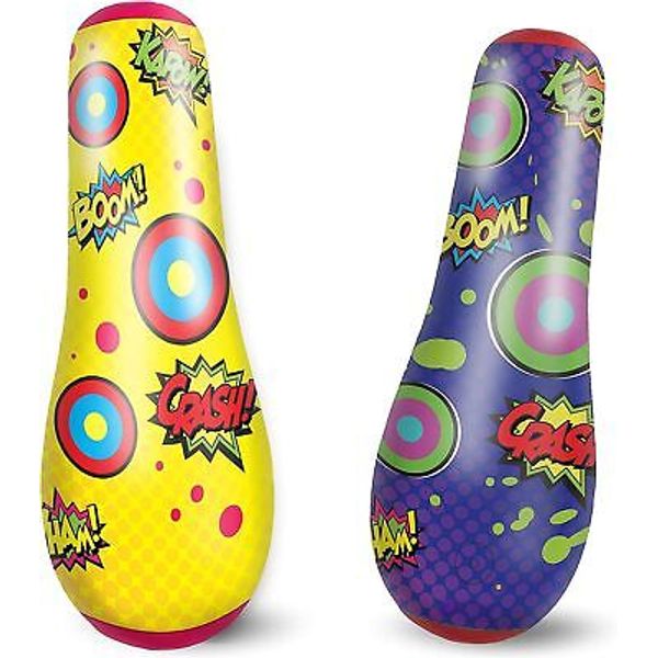 47" Double-Sided Inflatable Bopper for Kids Punching Bag Toys Party Favor