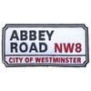 Abbey Road NW London Road Sign Woven Patch Accessory Size
