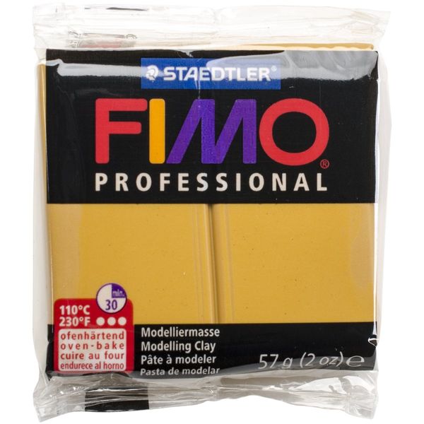 STAEDTLER Fimo Professional Soft Polymer Clay 2oz-Ochre