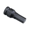 Genius Tools 1/2" Dr. 9mm Hex Impact Bit Socket, 76mmL (CR-Mo) - 447609