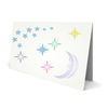 Celestial Stencil - 12.5 x 15cm (M) - Reusable Sun Moon Stars Planets Wall Stencil Template.