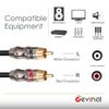 Devinal 10ft USB to RCA Audio Cable, USB 2.0 to 2 Phono Connector, PC to Speaker, etc.