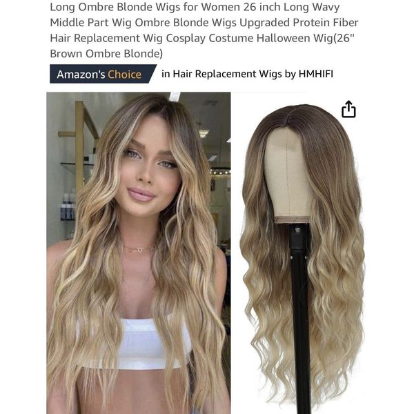 Lonai 26" Long Wavy Blonde - Ash Blonde #16D - NEW AS SHOWN