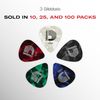 Planet Waves Shell-Color Celluloid Guitar Picks Pack of 10 - Medium