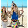 Boland 01545 Rainbow Flared Trousers (M Stretch), M