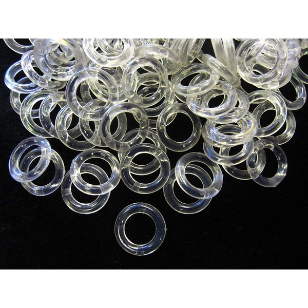 100 clear Roman blind rings