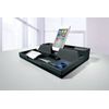 Durable 761358 VARICOLOR Desk Organiser, Compact Stationery Storage Tray with Phone/Table Mount - Charcoal