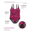 Curvy Couture Women's Plus Size Sheer Mesh Bodysuit Dramatic Roses M