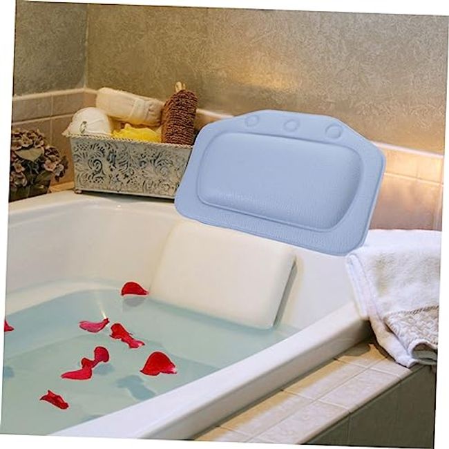Luxury Bath Pillow - Head, Neck, Back Support Cushion for Bathtub, Spa,  Soaking