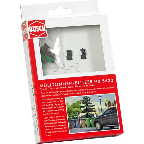 Busch HO Scale 5633 Radar Trap Model Railway Scenery Accessory for Ages 14+