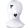 BBTO Knitted Full Ski Mask Windproof 3 Holes Balaclava, White