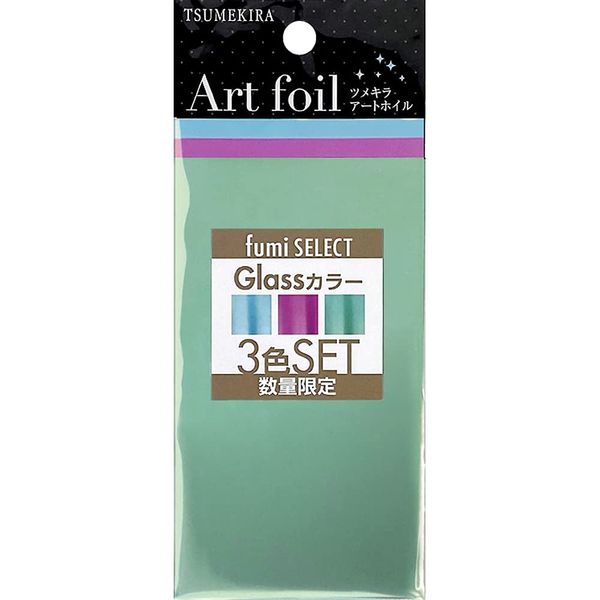 TSUMEKIRA Art Foil Assorted Glass 3 Colors (Transfer)