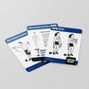 4 Pack: Dumbbell + Bodyweight + Kettlebell Workouts Poster Set + Dumbbell Exercise Playing Cards