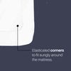 Indus Textiles 2 x Cot Bed Sheets Super Soft Microfiber Fitted Sheet-70 x 140cm,White