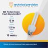 Technical Precision Replacement for Apsun Lighting MML 15B-120 Base E26 Light Bulb 15 Watt 120 Volt Fluorescent Bulb with E26 Base Bulb Medium Screw (E27) - 1 Pack