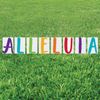 Alleluia Yard Stakes, Party Decor, 8 Pieces
