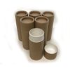 Empty Cardboard Deodorant Containers - 2.5 oz - Push-up style, top-fill, reusable and biodegradable, (6-Pack)