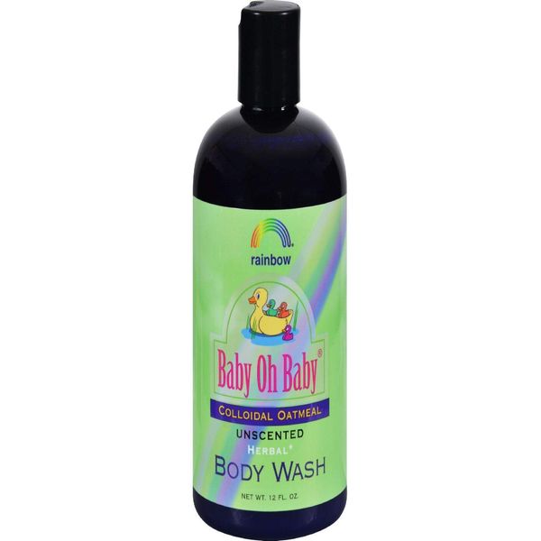 Baby Oh Baby Colloidal Oat Body Wash Unscented Rainbow Research 12 oz Liquid