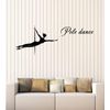 Vinyl Wall Decal Striptease Pole Dance Dancing School Dancer Stickers Mural Large Decor (g4180) Black