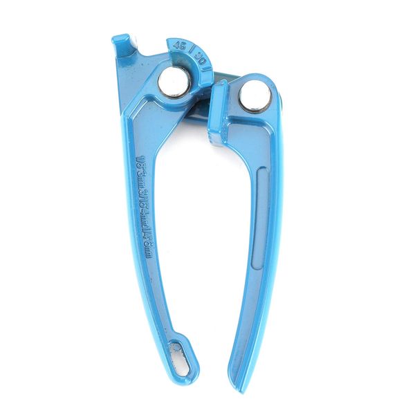 Fydun Tube Bender, 1/8in 3/16in 1/4in Tube Bender Tubing Fuel Brake AC Refrigerant Line Bending Tool Blue Aluminium Alloy