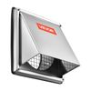 VEVOR 4 Inch External Extractor Wall Vent Cover Stainless Steel 1 Pack Silver