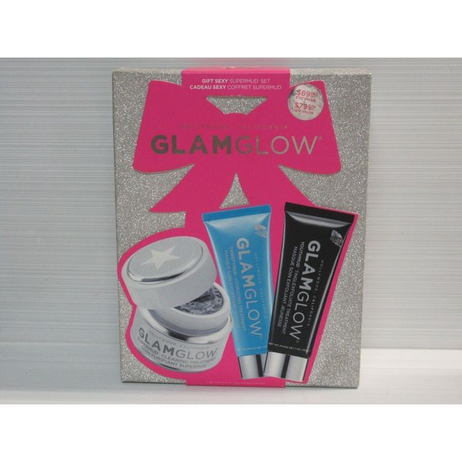 GLAMGLOW HOLLYWOOD CALIFORNIA GIFT SEXY SUPERMUD SET READ DETAILS FOR CONTENTS