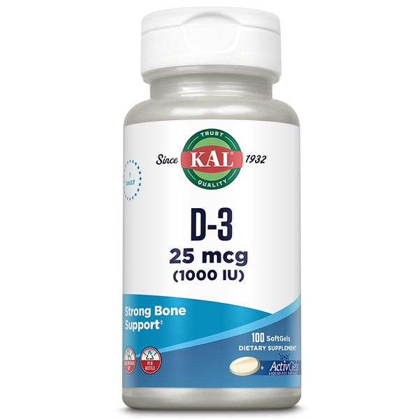 KAL D-3 1000 IU ActivGels 1000iu 100ct