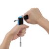 SOCKETS HEX KEYS HAMMER SCREWDRIVER HAND TOOL KIT 46PCS HOUSEHOLD TOOLBOX BLUE