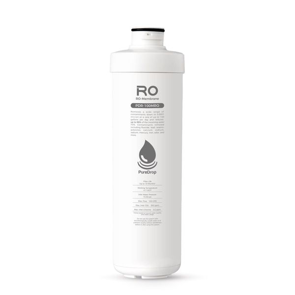 PureDrop PDR-100MRO 100GPD RO Membrane Reverse Osmosis Replacement Water Filter
