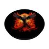Phoenix Reborn New Beginning Symbolic Flames Under Sun PopSockets Swappable PopGrip
