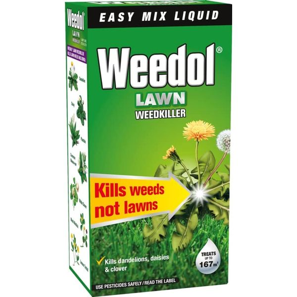 ( x3 ) Weedol 019383 Lawn Weedkiller 250ml Concentrate