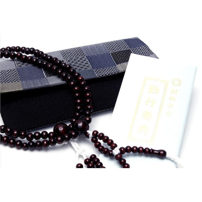 Soka Gakkai Kogakkai Kyoto Kyoto Prayer Prayer Bead Set, Unisex, Natural Innocence, Red Plum, Crepe