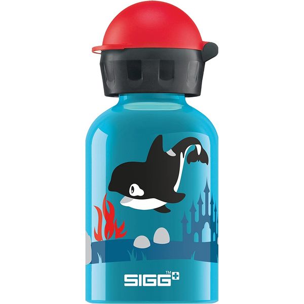 Sigg - Kids Water Bottle - Orca Family - Leakproof - Lightweight - BPA Free - Aluminum - 10 Oz