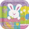 Patchwork Bunny 9 Inch Paper Plate - Pack of 8